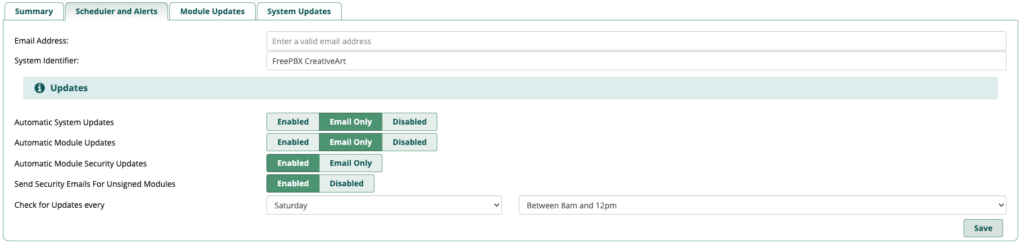 Scheduler and Alerts