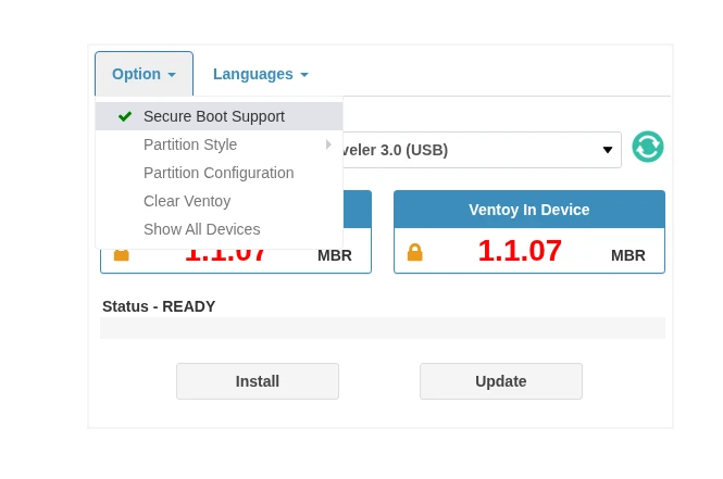 Ventoy Secure Boot Option